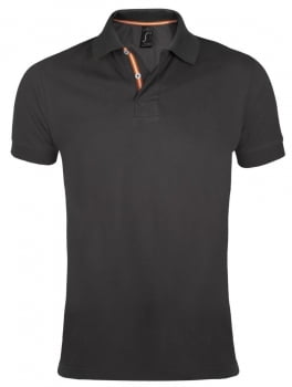 Рубашка поло мужская PATRIOT 200, темно-серая купить с нанесением логотипа оптом на заказ в интернет-магазине Санкт-Петербург