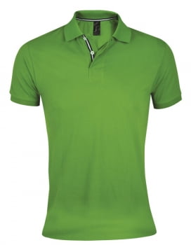 Рубашка поло мужская PATRIOT 200, зеленая купить с нанесением логотипа оптом на заказ в интернет-магазине Санкт-Петербург