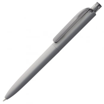 Ручка шариковая Prodir DS8 PRR-T Soft Touch, серая купить с нанесением логотипа оптом на заказ в интернет-магазине Санкт-Петербург