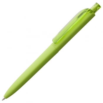 Ручка шариковая Prodir DS8 PRR-T Soft Touch, зеленая купить с нанесением логотипа оптом на заказ в интернет-магазине Санкт-Петербург