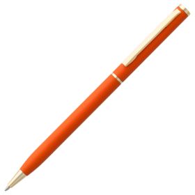 Ручка шариковая Hotel Gold, ver.2, оранжевая купить с нанесением логотипа оптом на заказ в интернет-магазине Санкт-Петербург