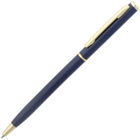 Ручка шариковая Hotel Gold, ver.2, синяя купить с нанесением логотипа оптом на заказ в интернет-магазине Санкт-Петербург