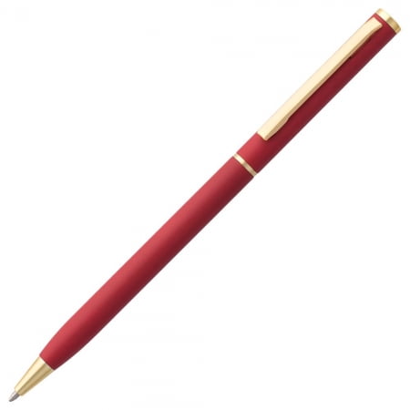 Ручка шариковая Hotel Gold, ver.2, красная купить с нанесением логотипа оптом на заказ в интернет-магазине Санкт-Петербург