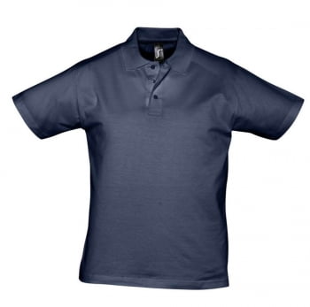 Рубашка поло мужская Prescott men 170, темно-синяя (кобальт) купить с нанесением логотипа оптом на заказ в интернет-магазине Санкт-Петербург