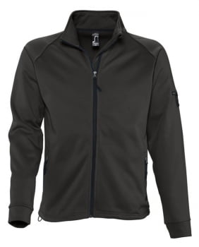 Куртка флисовая мужская New look men 250, черная купить с нанесением логотипа оптом на заказ в интернет-магазине Санкт-Петербург
