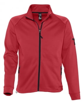 Куртка флисовая мужская New look men 250, красная купить с нанесением логотипа оптом на заказ в интернет-магазине Санкт-Петербург