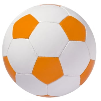 Мяч футбольный Street, бело-оранжевый купить с нанесением логотипа оптом на заказ в интернет-магазине Санкт-Петербург
