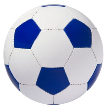 Мяч футбольный Street, бело-синий купить с нанесением логотипа оптом на заказ в интернет-магазине Санкт-Петербург