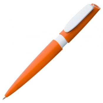 Ручка шариковая Calypso, оранжевая купить с нанесением логотипа оптом на заказ в интернет-магазине Санкт-Петербург