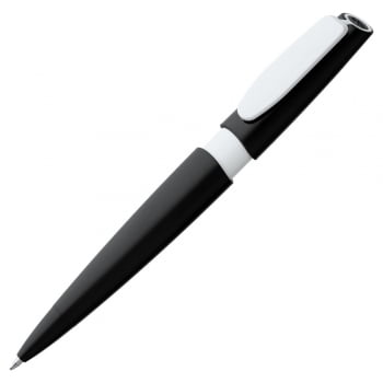 Ручка шариковая Calypso, черная купить с нанесением логотипа оптом на заказ в интернет-магазине Санкт-Петербург