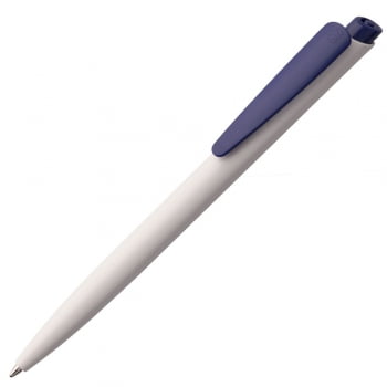 Ручка шариковая Senator Dart Polished, бело-синяя купить с нанесением логотипа оптом на заказ в интернет-магазине Санкт-Петербург