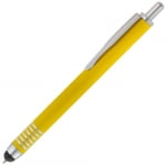 Ручка шариковая Finger со стилусом, желтая