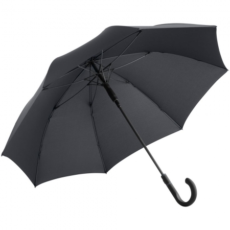 Зонт-трость с цветными спицами Color Style, серый купить с нанесением логотипа оптом на заказ в интернет-магазине Санкт-Петербург
