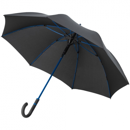 Зонт-трость с цветными спицами Color Style ver.2, ярко-синий купить с нанесением логотипа оптом на заказ в интернет-магазине Санкт-Петербург