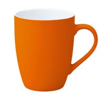 Кружка Best Morning c покрытием софт-тач, оранжевая купить с нанесением логотипа оптом на заказ в интернет-магазине Санкт-Петербург