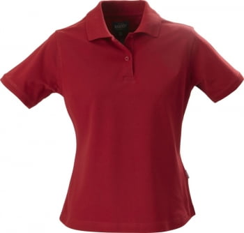 Рубашка поло стретч женская ALBATROSS, красная купить с нанесением логотипа оптом на заказ в интернет-магазине Санкт-Петербург