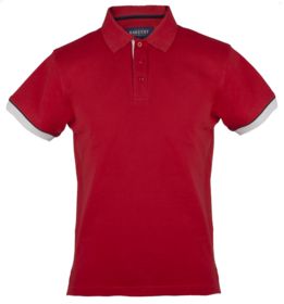 Рубашка поло мужская ANDERSON, красная купить оптом с нанесение логотипа в Санкт-Петербурге