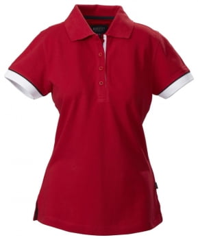 Рубашка поло женская ANTREVILLE, красная купить с нанесением логотипа оптом на заказ в интернет-магазине Санкт-Петербург