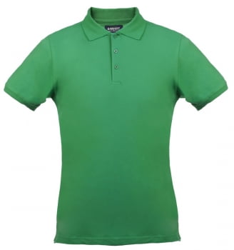 Рубашка поло стретч мужская EAGLE, зеленая купить с нанесением логотипа оптом на заказ в интернет-магазине Санкт-Петербург