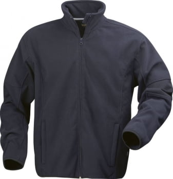 Куртка флисовая мужская LANCASTER, темно-синяя купить с нанесением логотипа оптом на заказ в интернет-магазине Санкт-Петербург