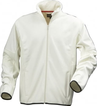 Куртка флисовая мужская LANCASTER, белая с оттенком слоновой кости купить с нанесением логотипа оптом на заказ в интернет-магазине Санкт-Петербург