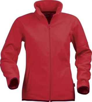 Куртка флисовая женская SARASOTA, красная купить с нанесением логотипа оптом на заказ в интернет-магазине Санкт-Петербург