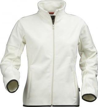 Куртка флисовая женская SARASOTA, белая с оттенком слоновой кости купить с нанесением логотипа оптом на заказ в интернет-магазине Санкт-Петербург