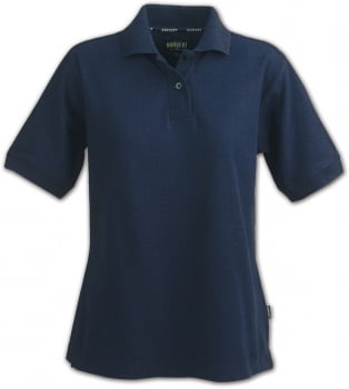 Рубашка поло женская SEMORA, темно-синяя купить с нанесением логотипа оптом на заказ в интернет-магазине Санкт-Петербург
