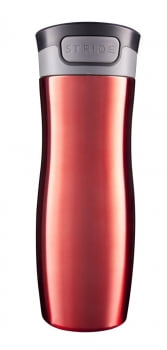 Термостакан Tansley, герметичный, вакуумный, красный купить с нанесением логотипа оптом на заказ в интернет-магазине Санкт-Петербург