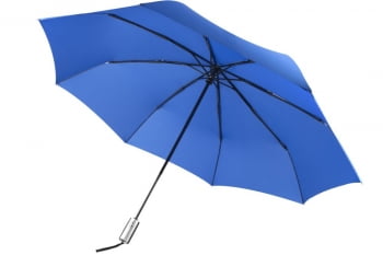 Зонт складной Unit Fiber, ярко-синий купить с нанесением логотипа оптом на заказ в интернет-магазине Санкт-Петербург
