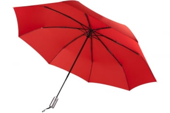 Зонт складной Unit Fiber, красный купить с нанесением логотипа оптом на заказ в интернет-магазине Санкт-Петербург
