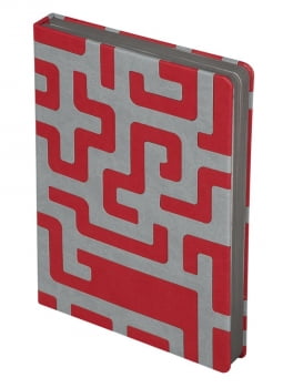 Ежедневник Labyrinth, недатированный, красный купить с нанесением логотипа оптом на заказ в интернет-магазине Санкт-Петербург