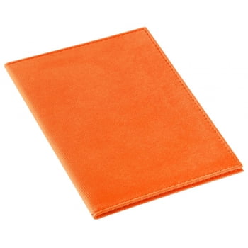 Обложка для паспорта Twill, оранжевая купить с нанесением логотипа оптом на заказ в интернет-магазине Санкт-Петербург