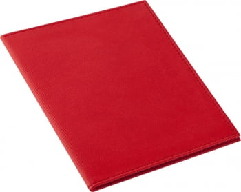 Обложка для паспорта Twill, красная купить с нанесением логотипа оптом на заказ в интернет-магазине Санкт-Петербург