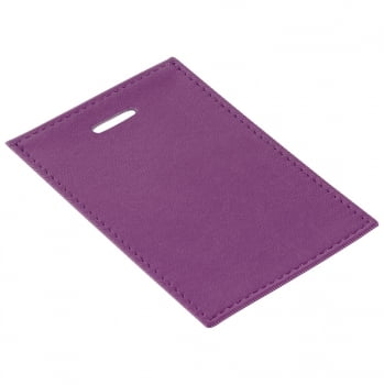 Чехол для пропуска Twill, фиолетовый купить с нанесением логотипа оптом на заказ в интернет-магазине Санкт-Петербург