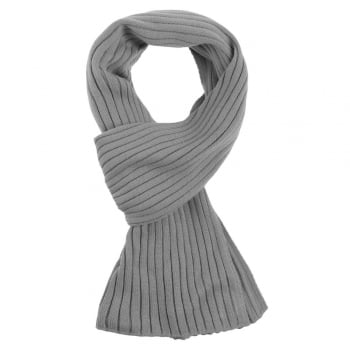 Шарф Stripes, серый купить с нанесением логотипа оптом на заказ в интернет-магазине Санкт-Петербург