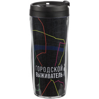 Стакан «Городской выживатель», неон купить с нанесением логотипа оптом на заказ в интернет-магазине Санкт-Петербург