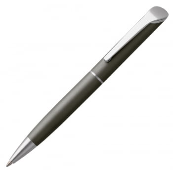 Ручка шариковая Glide, темно-серая купить с нанесением логотипа оптом на заказ в интернет-магазине Санкт-Петербург