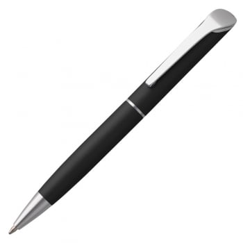 Ручка шариковая Glide, черная купить с нанесением логотипа оптом на заказ в интернет-магазине Санкт-Петербург