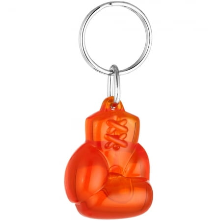 Брелок Fight, оранжевый, прозрачный купить с нанесением логотипа оптом на заказ в интернет-магазине Санкт-Петербург