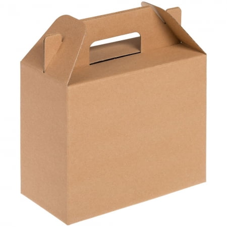 Коробка In Case S, крафт купить с нанесением логотипа оптом на заказ в интернет-магазине Санкт-Петербург