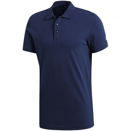 Рубашка поло Essentials Base, синяя купить с нанесением логотипа оптом на заказ в интернет-магазине Санкт-Петербург