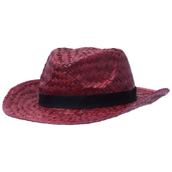 Шляпа Daydream, красная с черной лентой купить с нанесением логотипа оптом на заказ в интернет-магазине Санкт-Петербург