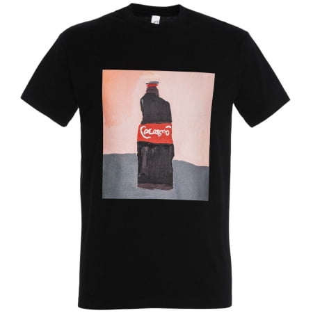 Футболка «Кола», черная купить с нанесением логотипа оптом на заказ в интернет-магазине Санкт-Петербург