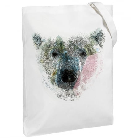 Холщовая сумка Polar Bro, молочно-белая купить с нанесением логотипа оптом на заказ в интернет-магазине Санкт-Петербург