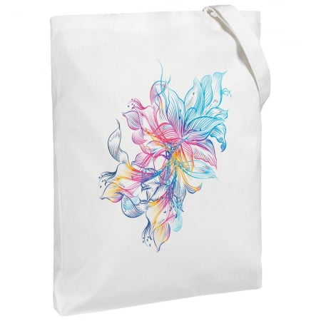 Холщовая сумка Vibrance, молочно-белая купить с нанесением логотипа оптом на заказ в интернет-магазине Санкт-Петербург