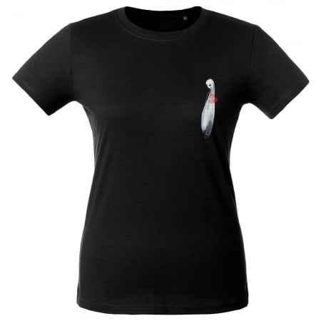 Футболка женская Ghost of Love, черная купить с нанесением логотипа оптом на заказ в интернет-магазине Санкт-Петербург