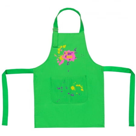 Фартук детский «Пятно Maker», зеленое яблоко купить с нанесением логотипа оптом на заказ в интернет-магазине Санкт-Петербург