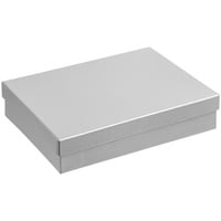 Коробка Reason, серебро купить с нанесением логотипа оптом на заказ в интернет-магазине Санкт-Петербург