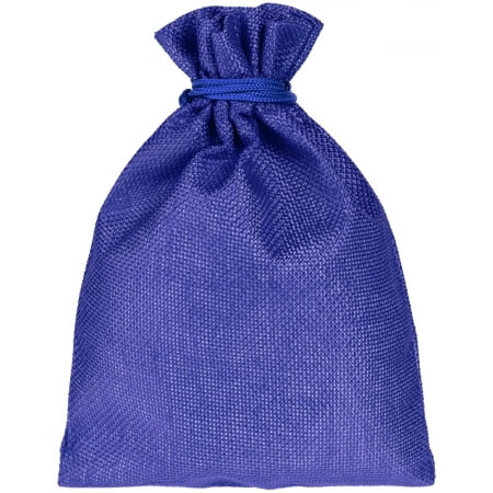 Подарочный мешок Foster Thank, M, синий купить с нанесением логотипа оптом на заказ в интернет-магазине Санкт-Петербург